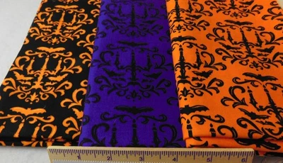 Black,Purple,Orange Fabric Moonlight Manor by Moda #19682 Deb Strain 2 yds + FQ - Image 1 of 2