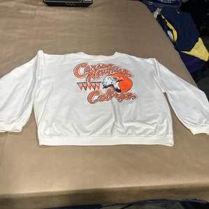 VTG Carson-Newman Eagles College Football Champs 1989 USA Reebok  Sweatshirt - Picture 1 of 14