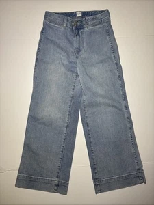 Gap Size 00/24P Girls Pants Petite Wide Leg Crop Fit High Rise Chino Sunkissed - Picture 1 of 6