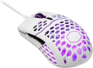 Cooler Master MM711 Gaming Mouse with Ultraweave Cable, White Glossy - Picture 1 of 12