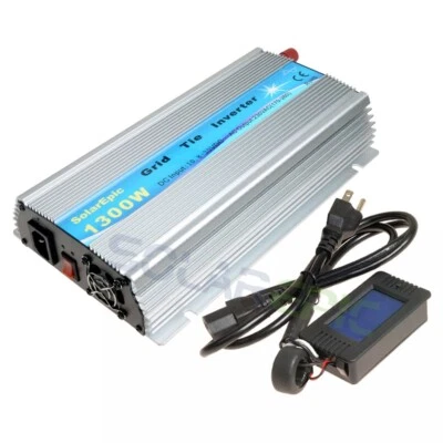 SOLAREPIC MPPT Grid Tie Inverter With LCD Display Meter Pure Sine Wave Inverter US Plug CE