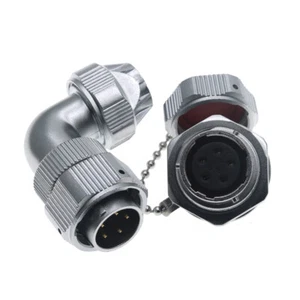 Conector de cable de codo impermeable Weipu WY20 5 pines, conector de cable de alimentación enchufe - Imagen 1 de 6