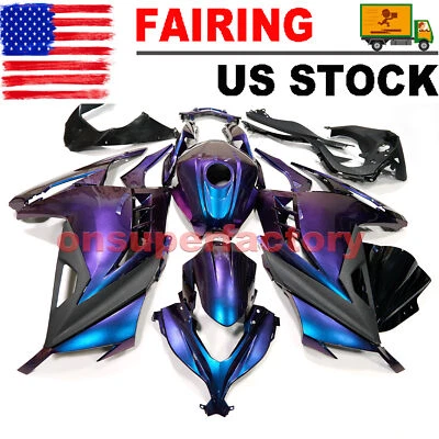 Chameleon Purple Fairing Kit For Kawasaki Ninja 300 2013-2017 Injection Bodywork - Image 1 of 4