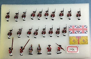 15 mm YM Guerra de los Siete Años pintado 5to Bentinck británico, 1759 Hodgson Ba40-1 - Imagen 1 de 2