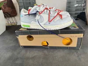 Nike x Off-White Dunk Low Lote 23 Talla 43 US9,5+Nike Dunk High Navy US9,5 gratis - Imagen 1 de 14