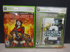 Lot 2, Xbox 360 Command & Conquer Red Alert 3, Ghost Recon Advanced Warfighter 2
