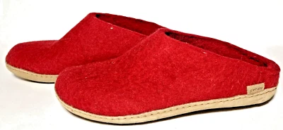 Glerups Wool Slippers with Leather Sole, Men's Size EU 44 / US 10.5 - image 1 of 4