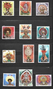 PAPUA NEW GUINEA - 1977/78 Headdresses - MUH SET - Picture 1 of 1