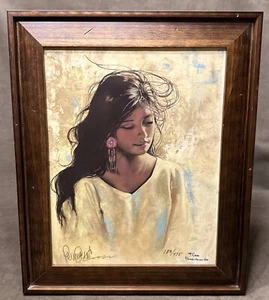 Penni Anne Cross Signed Ceragraph Springs Quiet Moment 183/475 Native American - Picture 1 of 11