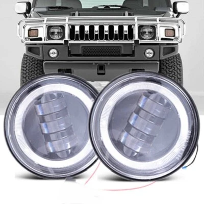 Hummer H2 cristal transparente LED luces de conducción diurna luces de conducción diurna DRL faros antiniebla conjunto2 - Imagen 1 de 4