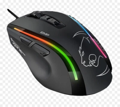 ROCCAT Kone EMP RGB Optical Performance Gaming Mouse, 12,000dpi, black, faulty - Image 1 of 4