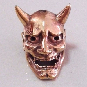 Máscara Hannya de cuentas de cobre Jewelyatelli cuchillo espartano cordón Paracord coleccionable - Imagen 1 de 6