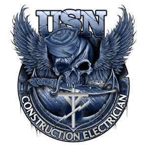 Construction Electrician Rate Decal - USN Rate Decal - 4" Decal - Seabee Decal - Picture 1 of 2