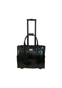 Cabrelli Cassandra Croc Roller briefcase - Picture 1 of 8