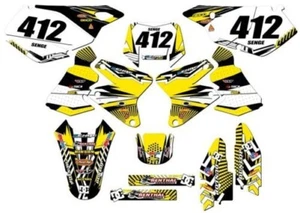 2000-2004 DRZ 400 MAYHEM Yellow Senge Graphics Kit Compatible with Suzuki - Picture 1 of 10
