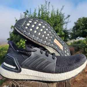 adidas UltraBoost 19 Core Black Womens 10 Running Walking Atheltic Shoes G54014 - Picture 1 of 12