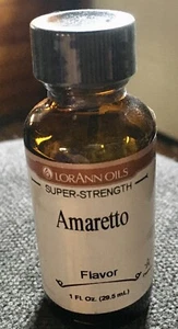 LorAnn 1 oz Super Strength Flavoring Oils Flavor Extracts AMARETTO - Picture 1 of 2