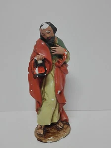 Antigua Figura Religiosa de Escayola APOSTOL CON LAMPARA Años 70 España - Picture 1 of 2