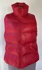 CI SONO Los Angeles Outerwear Women’s Red Sleeveless Puffer Vest Size Medium