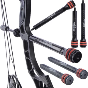 Carbon Fiber Balance Bar Rod 6" 8" 10" 12" Stabilizer Archery Compound Bow Hunt - Picture 1 of 16