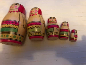5er Set Babuschka - Bild 1 von 1