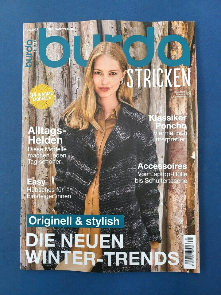 Burda Stricken 06/2022 ... 34 warme Modelle ... Die neuen Winter-Trends ... NEU