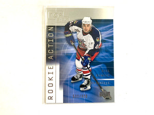 2001-02 Upper Deck Top Shelf Bill Bowler Rookie 531/900 Blue Jackets