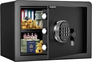 Cabinet Security Safe Box, Fireproof Home Lock Safe with Digital Keypad Safety K - Picture 1 of 9