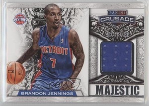 2013-14 Panini Crusade Majestic Memorabilia /199 Brandon Jennings #26