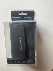 Panasonic DMW-PHS14 Leather Camera Case Compact Belt Loop Black TZ - Picture 1 of 4