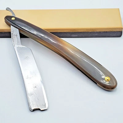 Antigua maquinilla de afeitar recta WADE BUTCHER 11/16" cuarto hueco RESTAURADA LISTA PARA AFEITARSE Foto 1 de 4