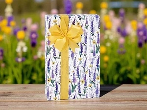 WATERCOLOR LAVENDER Print Design 24" Gift WRAPPING Paper Choose Length Amount - Picture 1 of 2