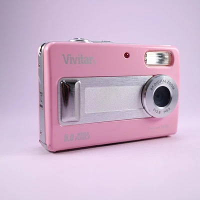 Vivitar Digital Camera Vivicam 5188 5.0MP Pink Tested - Image 1 of 4