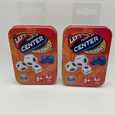 Qty Of 2 Left Center Right LCR Dice Family Games Tokens Spin Master NEW - Image 1 of 4