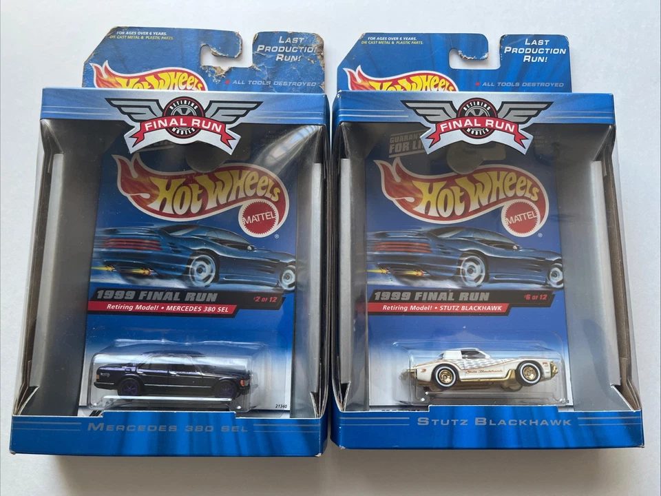 Mattel Hot Wheels 1999 Final Run MERCEDES 380 SEL 2 of 12 Purple Real Riders