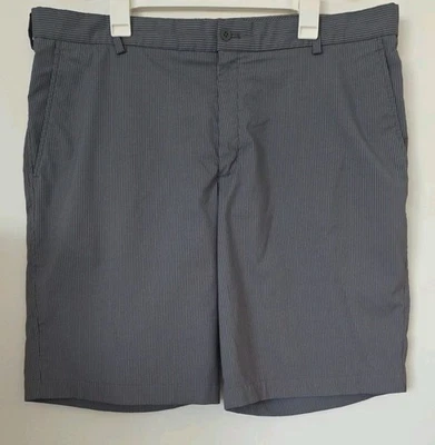 Pantalones Cortos Dri-Fit Nike Golf Para Hombre Talla 40 Gris Rayas Frente Plano Elastizados Foto 1 de 4