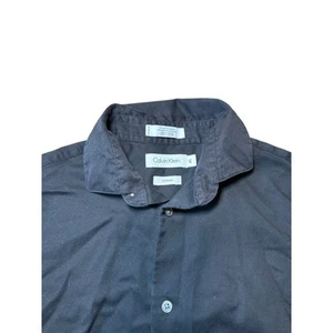 Calvin Klein Youth 14 Black Long Sleeve Button Up  - Picture 1 of 5