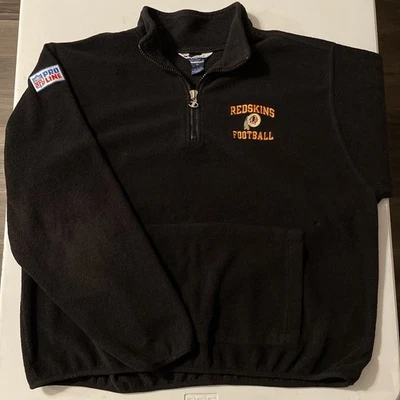 Chaqueta De Colección Años 90 Pro Line NFL Washington Redskins Para Hombres XL 1/4 Cremallera Vellón Foto 1 de 4