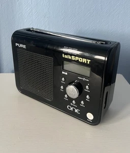Pure Move Talk Sport Portable DAB FM Radio Digital Black Mains Battery - Picture 1 of 12