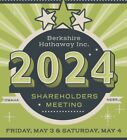 2024 BERKSHIRE HATHAWAY Shareholder  Meeting Credential Tickets Pass 1 DAY SHIP