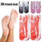 3D Pattern Manicure Print Socks Flip Flop Funny Hidden RunningSocks Women's HOT