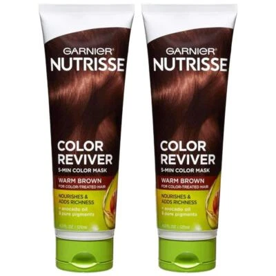 2-Pack New Garnier Nutrisse 5 Minute Nourishing Color Hair Mask with Triple Oils - Image 1 of 4