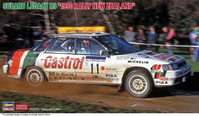1/24 HASEGAWA - SUBARU - LEGACY RS N 11 RALLY ZEALAND 1990 P.BOURNE - 20636