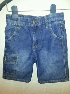Jaco Blue Denim Jeans Shorts Kids Sz. 7 - Picture 1 of 4