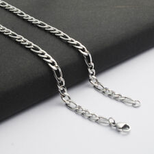 2.8/3.6/4.5/5/6/7mm Wholesale Stainless Steel Figaro Curb Chain Necklace 16-36''