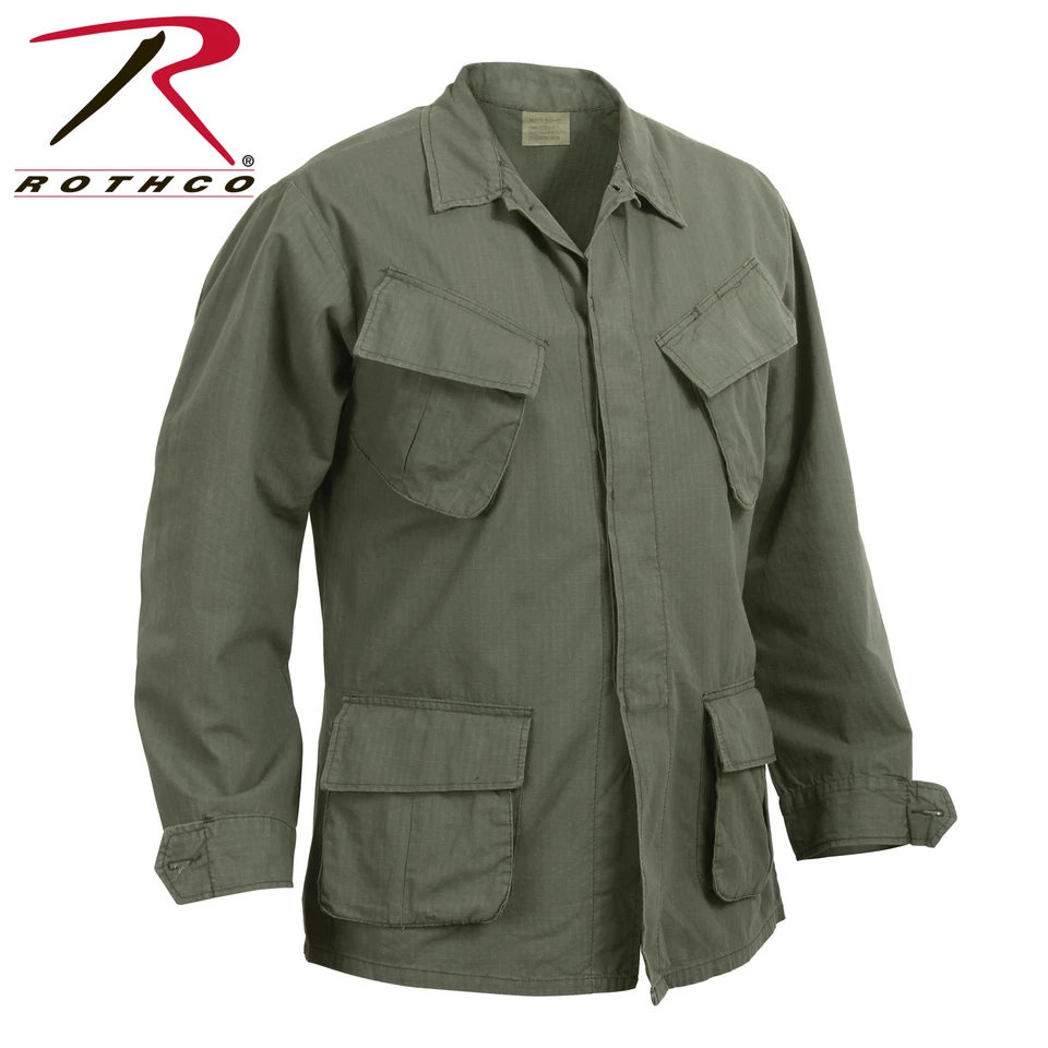 Rothco Vintage Vietnam Style Fatigue Shirts OLIVE DRAB