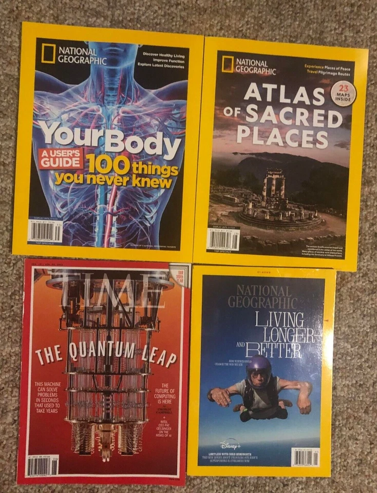 National Geographic/Time Lot 4, Your Body, Quantum Leap, Living Longer, Sacred P - Image 1 of 1