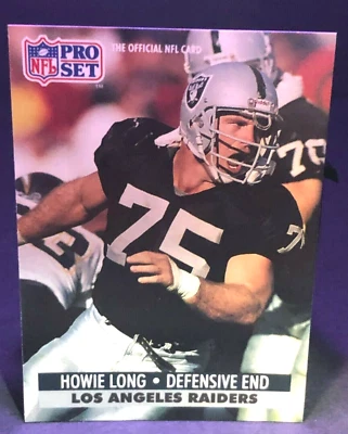  1991 FACT Pro Set Mobil #191 Howie Long - Pack Fresh - Rare - Image 1 of 2