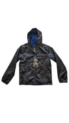 NWT Boys Champion C9 Hoodie Jacket Black Size Medium (8-10) Windbreaker Full Zip - Image 1 of 4