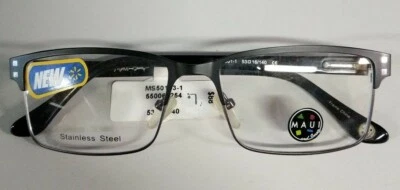 MAUI and sons MS50153-1 53-16-140  Black  Mens Eyeglass frame. Free Shipping! B3 - Image 1 of 4